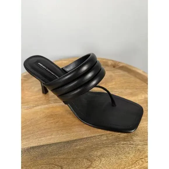French Connection Womens Valerie Vegan Leather Slip On Heel Sandals Size 9 NWB - Picture 9 of 13